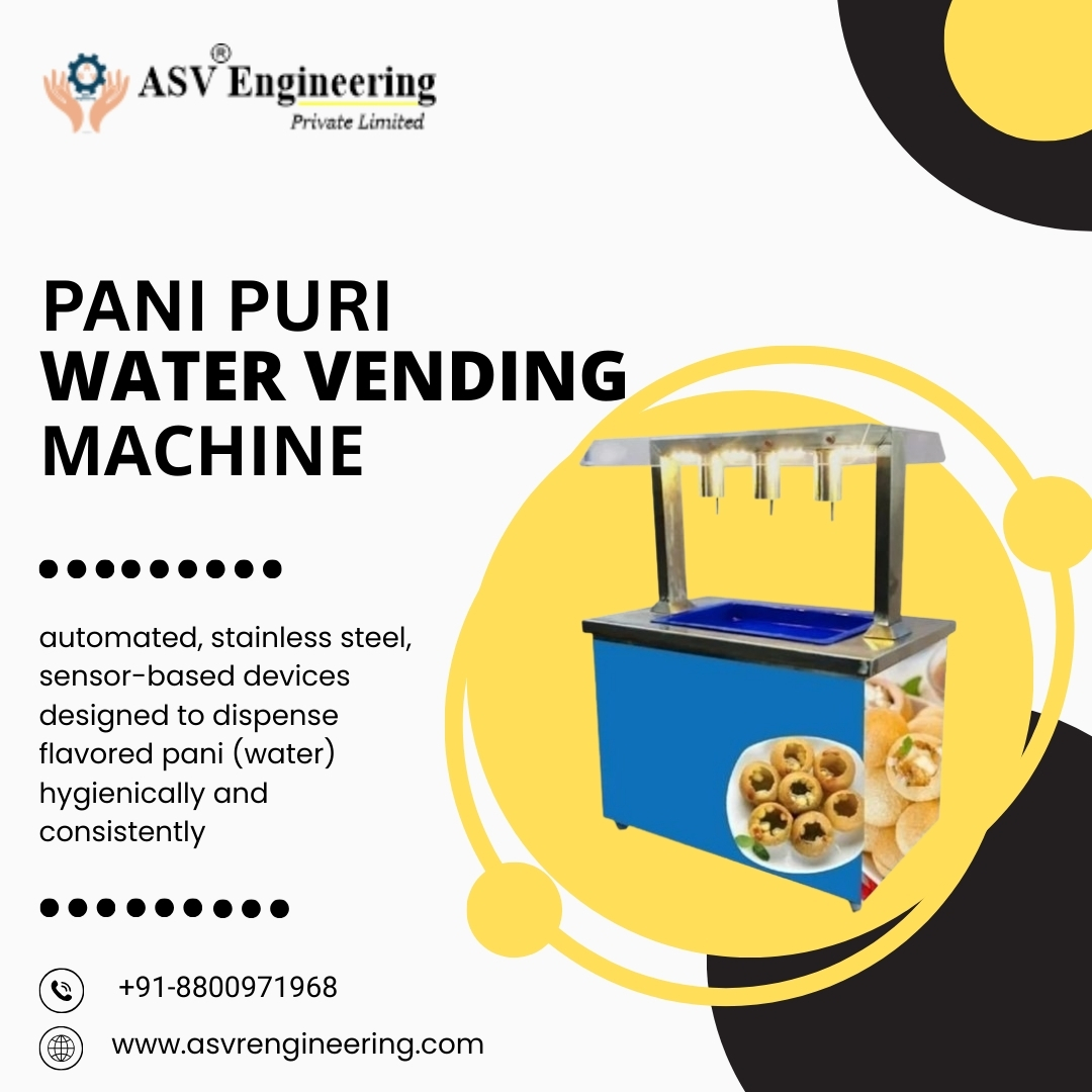 Pani Puri Water Vending Machine Manufacturers